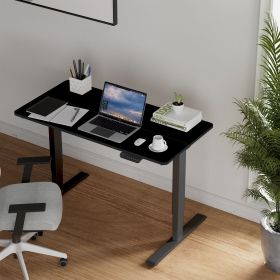 Electric Standing Desk Dual Motor 3 Stages Adjustable Height Desk with Two-Piece Tabletop Home Office Computer Workstation Sit Stand up Desk